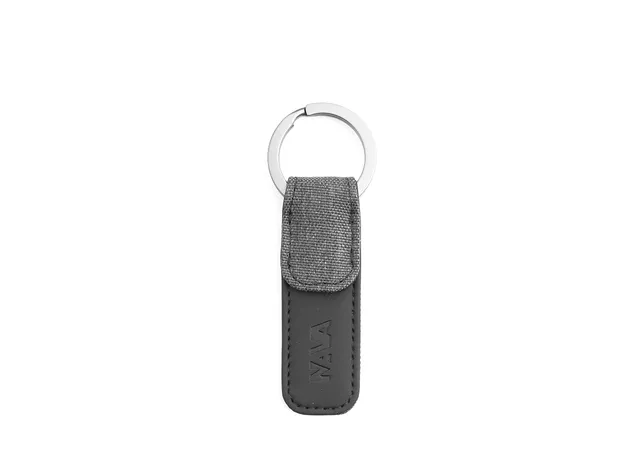 nava-design-twin-portachiavi-piatto-in-tessuto-melange-10-x-3-cm-antracite image 1