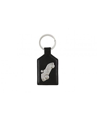 nava-design-smooth-portachiavi-in-pelle-nero-con-automobile-10-x-4-cm image 1