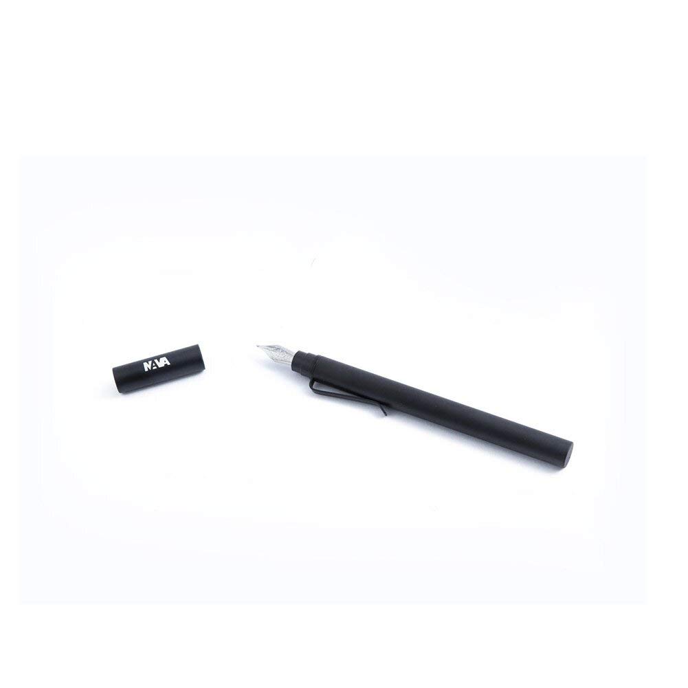 nava-design-magnetica-penna-stilografica-alluminio-nero-argento-tratto-0-6-mm image 4