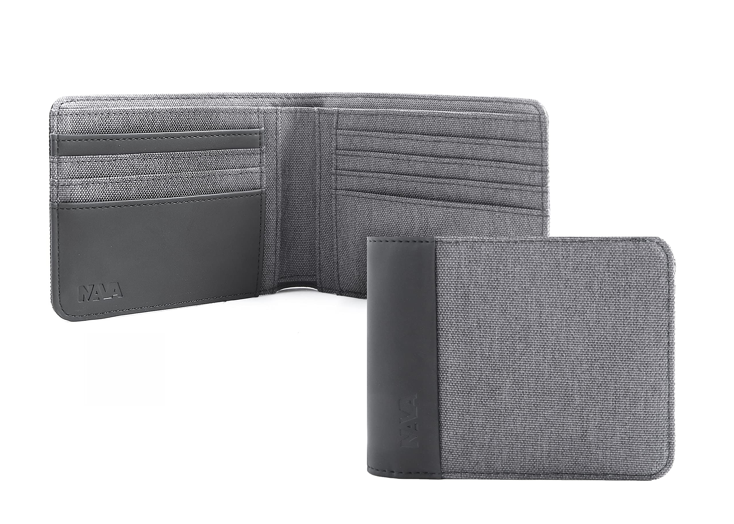 nava-design-twin-portafoglio-uomo-slim-rfid-grigio-9x11-cm-8cc image 1