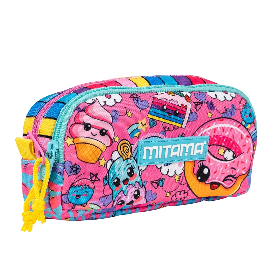 mitama-sweet-donuts-portapenne-scuola-2-zip-rosa-da-riempire image 1