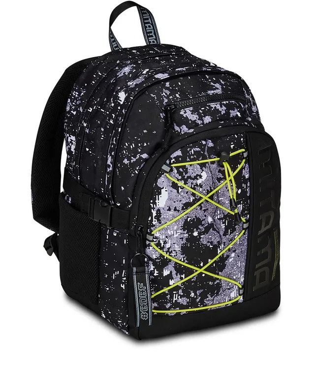 mitama-new-plus-cement-zaino-scuola-triplo-scomparto-nero-grigio-con-tasca-porta image 1
