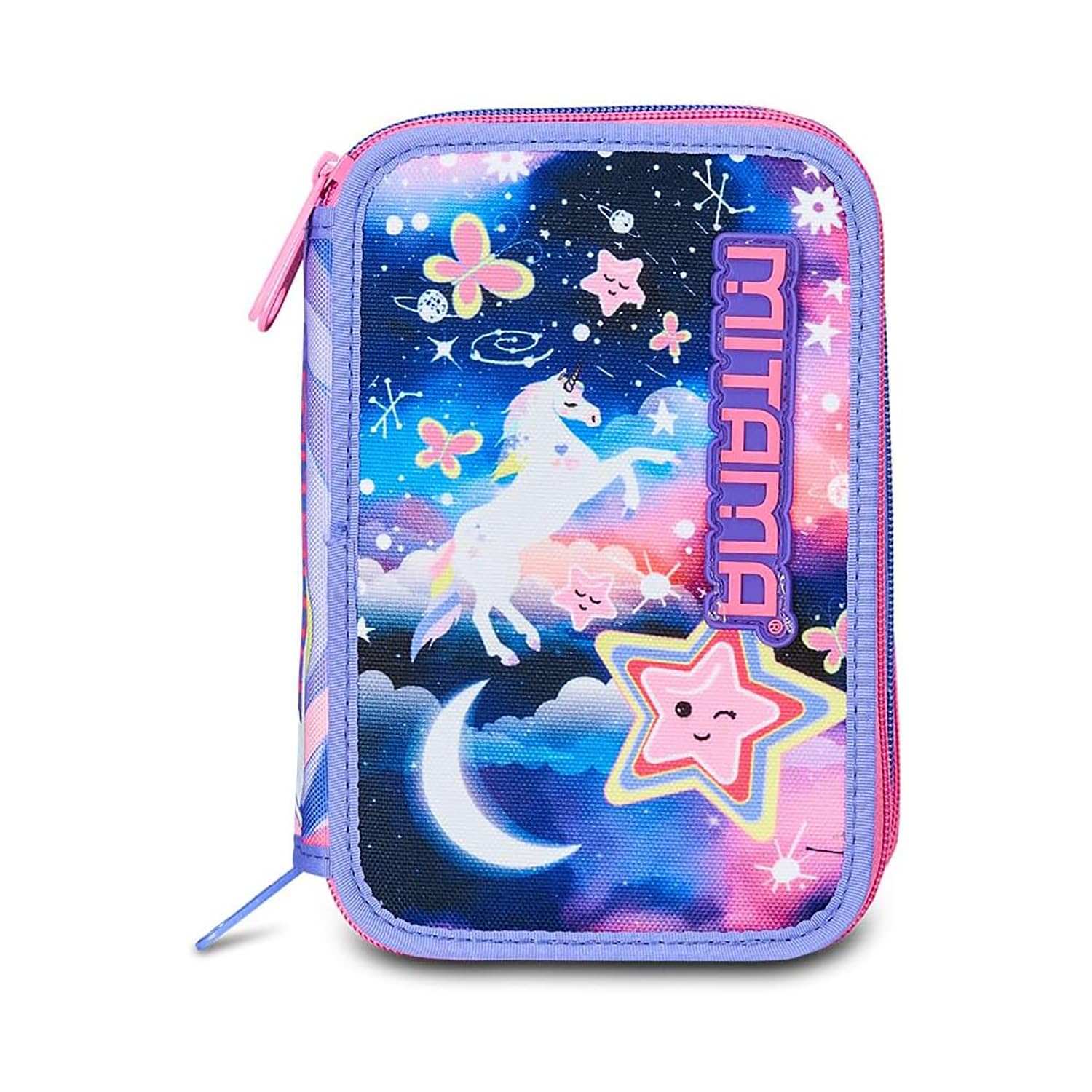 mitama-astuccio-scuola-3-scomparti-triplo-magic-pink-47-pz-completo image 6