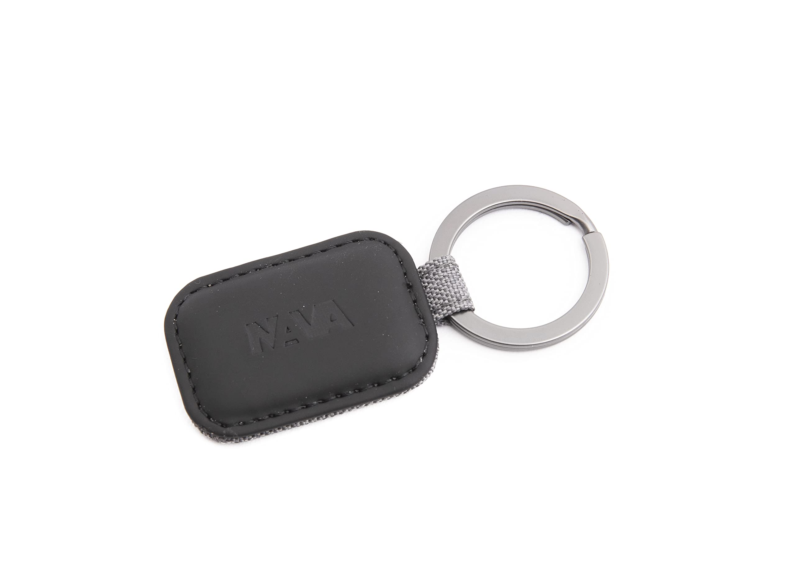 nava-design-twin-portachiavi-ovale-in-pu-e-tessuto-grigio-9-x-3-cm image 3