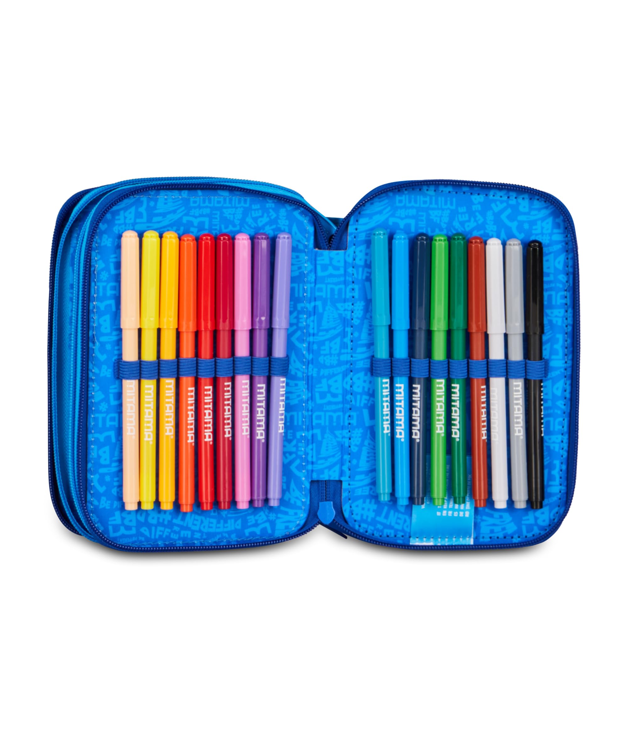mitama-popsport-astuccio-triplo-con-spinny-pen-47-pezzi-multicolore image 5