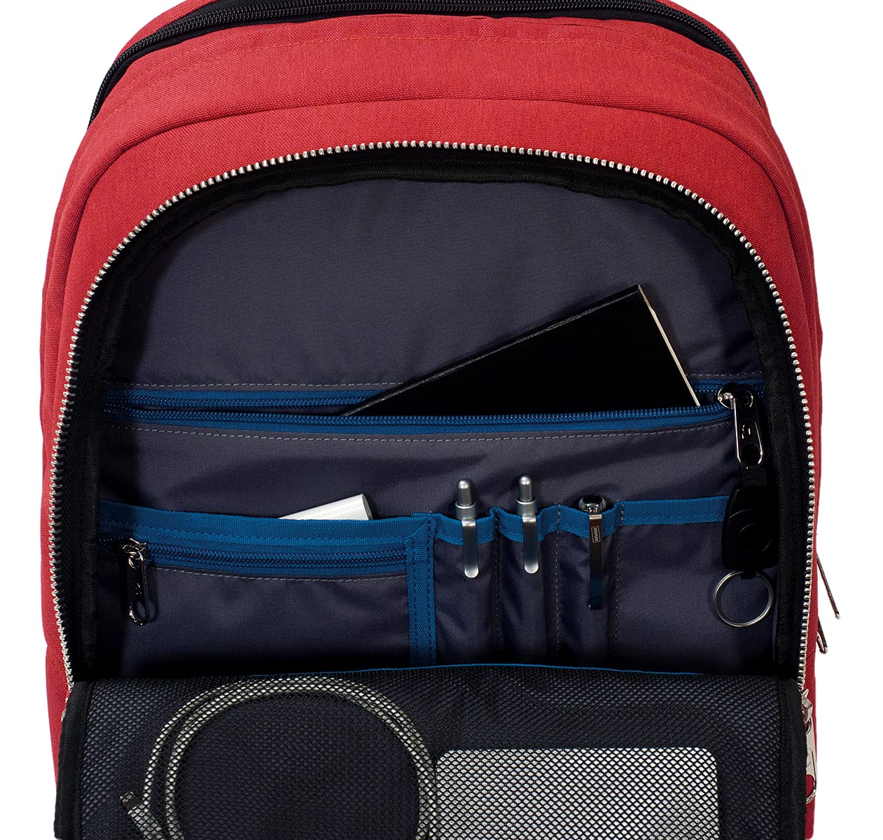 invicta-biz-s-zaino-ufficio-rosso-16-lt-porta-pc-13-con-usb image 2
