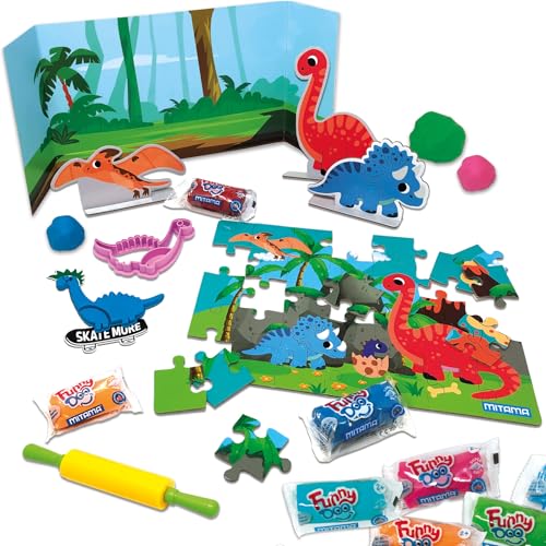 mitama-dinos-world-scatola-gioco-pasta-da-modellare-33-pezzi image 8