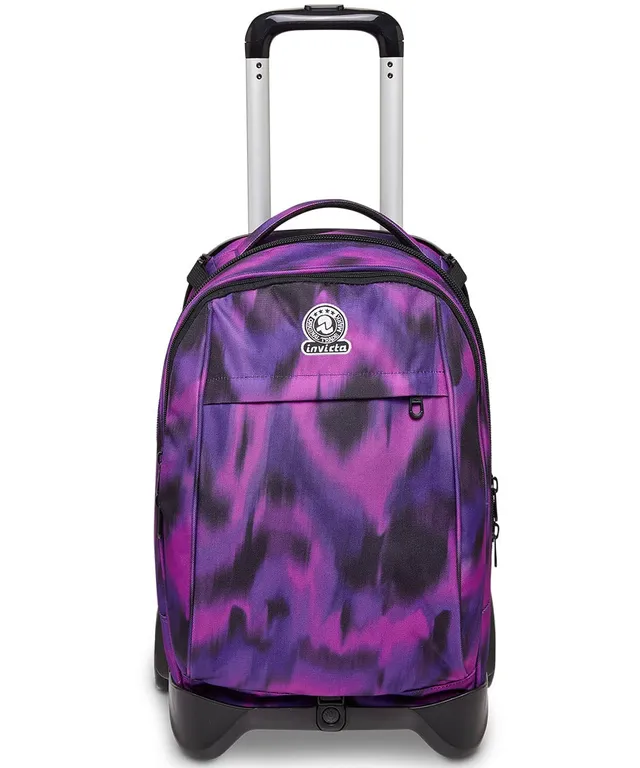 invicta-trolley-scuola-sganciabile-new-tech-space-pink-viola-triplo-uso-zaino-co image 1