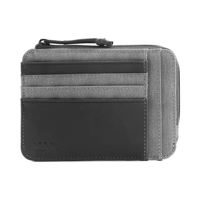 nava-design-twin-portacarte-con-zip-e-rfid-8-slot-grigio-chiaro image 1