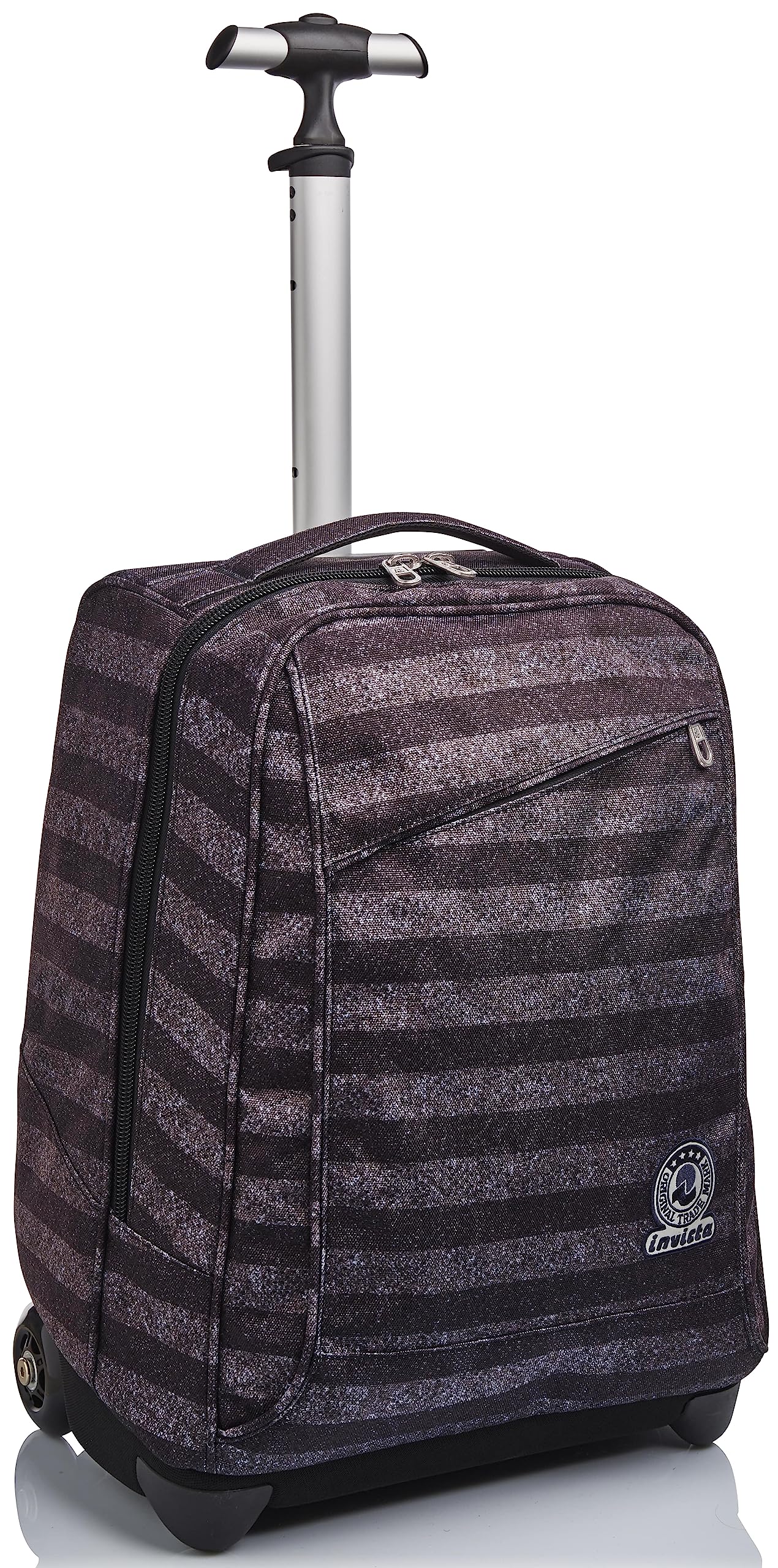 invicta-trolley-scuola-camo-shades-verde-2-in-1-zaino-con-ruote-35-lt image 8