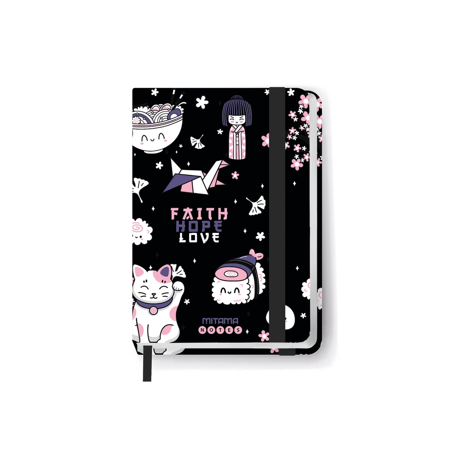mitama-taccuino-grafica-japan-nero-taccuino-notes-copertina-rigida-8-x-11-cm image 2
