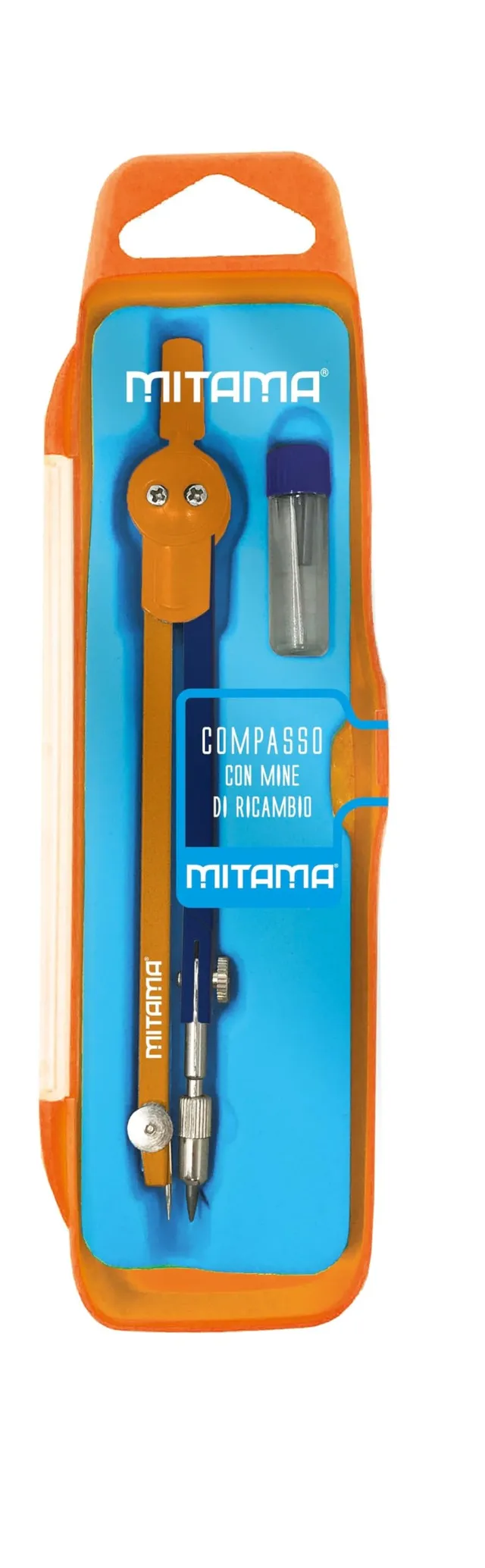 mitama-compasso-con-asta-articolata-a-cremagliera-arancio-blu image 1