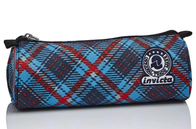 invicta-tartan-bustina-portapenne-con-zip-blu image 1