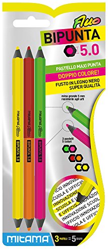 mitama-pastelli-evidenziatori-bipunta-jumbo-5mm-5-colori-fluo-3pz image 7