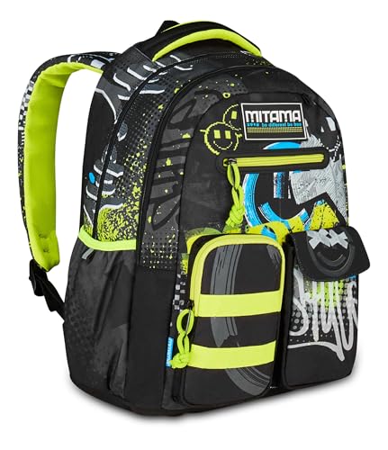 mitama-new-plus-urbansmile-zaino-scuola-elementare-30-l-nero image 8