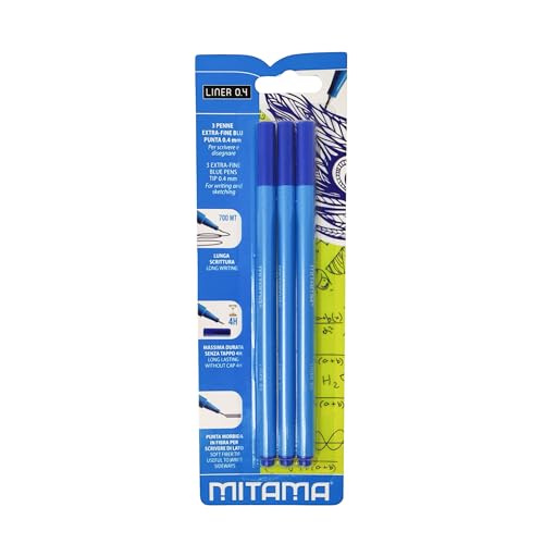 mitama-penna-liner-04-extra-fine-0-4-mm-confezione-da-3-blu image 3