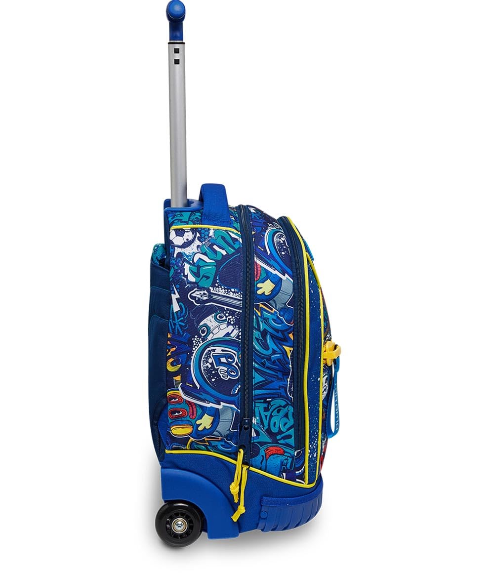 mitama-run-speedy-blu-trolley-scuola-doppio-scomparto-33l image 2