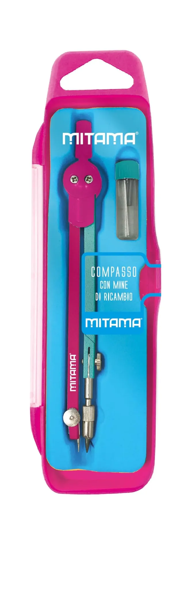 mitama-compasso-con-asta-articolata-a-cremagliera-rosa-verde image 1