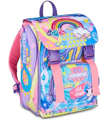 mitama-zaino-estensibile-4-zip-rainbow-dream-lilla-scuola-elementare image 8