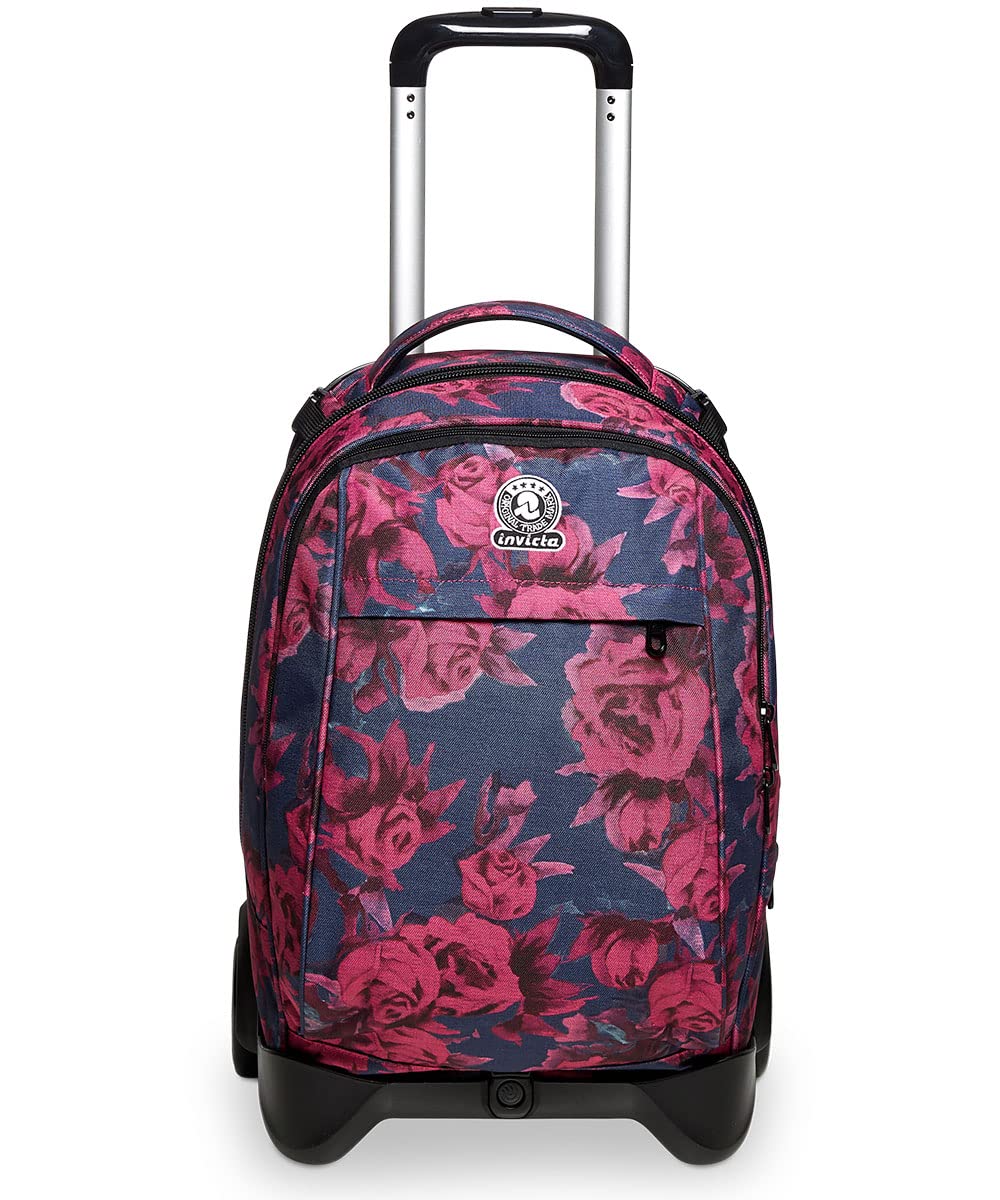 invicta-trolley-tech-roses-3-in-1-trolley-scuola-con-zaino-sganciabile image 2