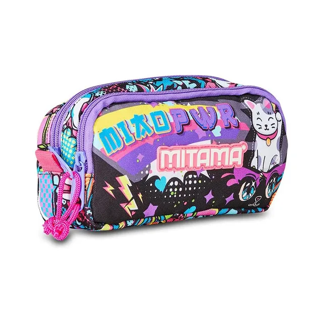 mitama-manga-effect-portapenne-2-zip-scuola-23x6-5x11-cm-da-1-5-l image 1