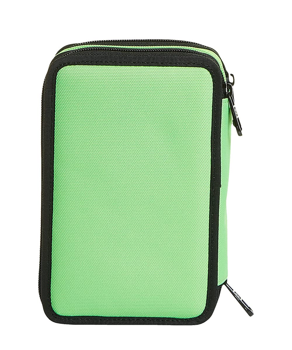 invicta-astuccio-scuola-3-zip-kupang-nero-verde-triplo-scomparto-completo image 7