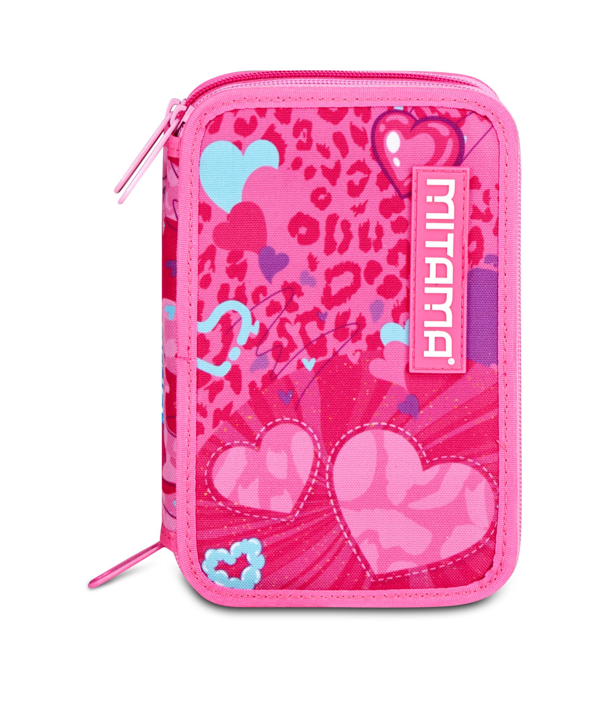 mitama-astuccio-scuola-3-scomparti-triplo-furrypink-47-pz-completo image 6
