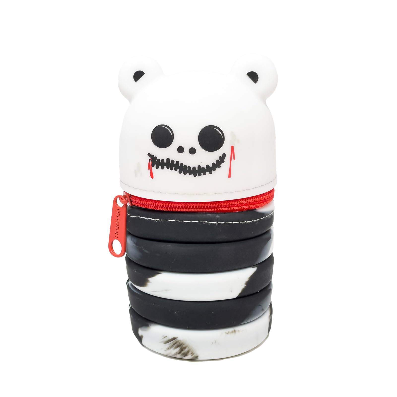 mitama-boom-astuccio-scuola-bambini-allungabile-skull-nero image 1
