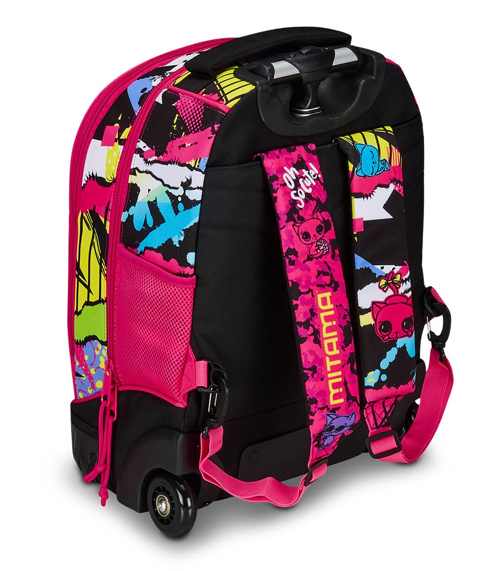 mitama-trolley-run-too-cute-rosa-trolley-scuola-doppio-scomparto image 6