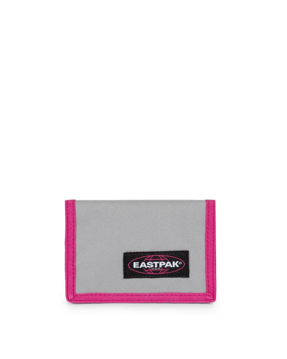 eastpak-crew-portafoglio-compatto-a-tre-ante-kontrast-grey-pink image 1