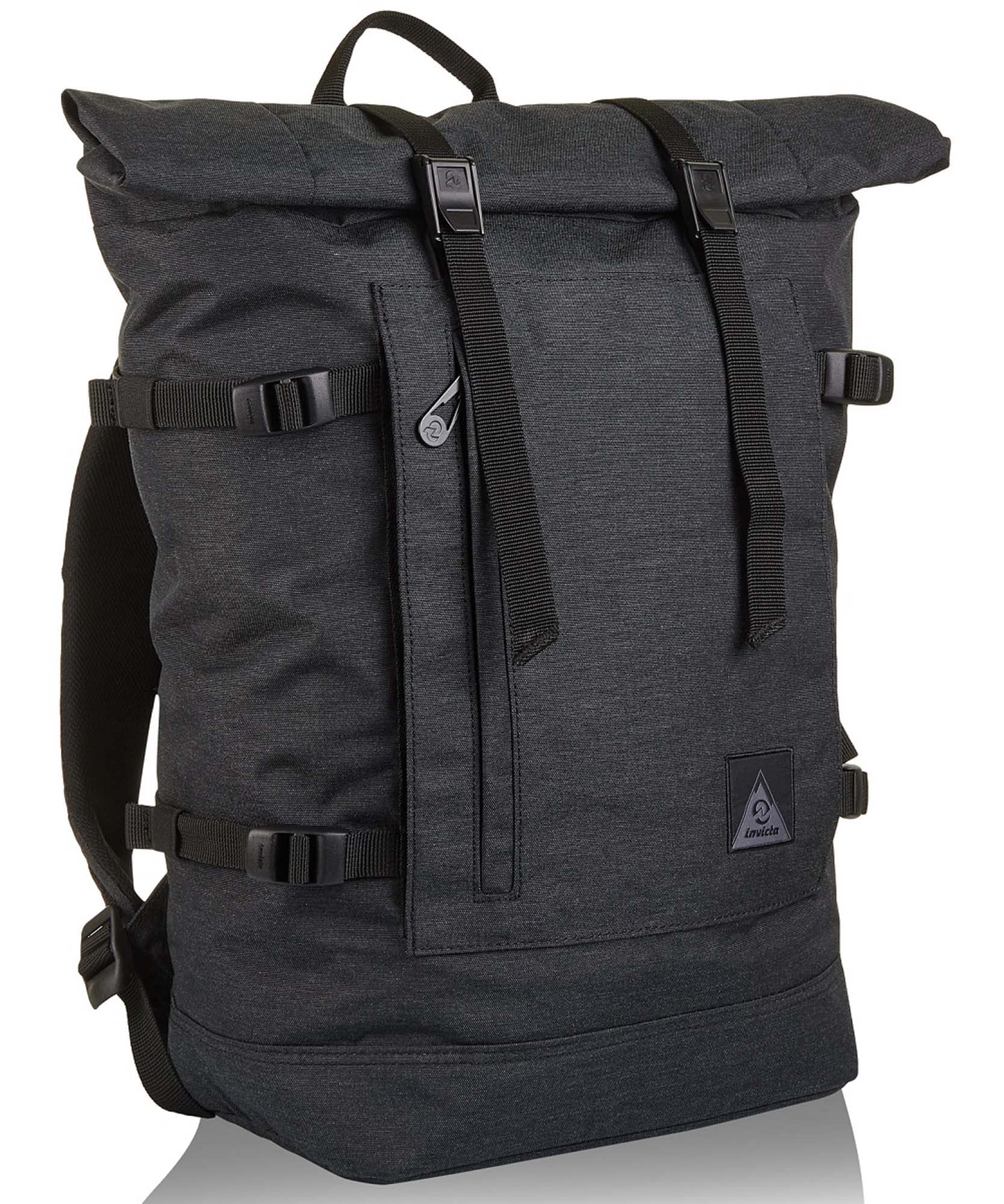 invicta-zaino-urban-2tone-nero-20l-con-scomparto-laptop-15-6-e-nastro-trolley image 4