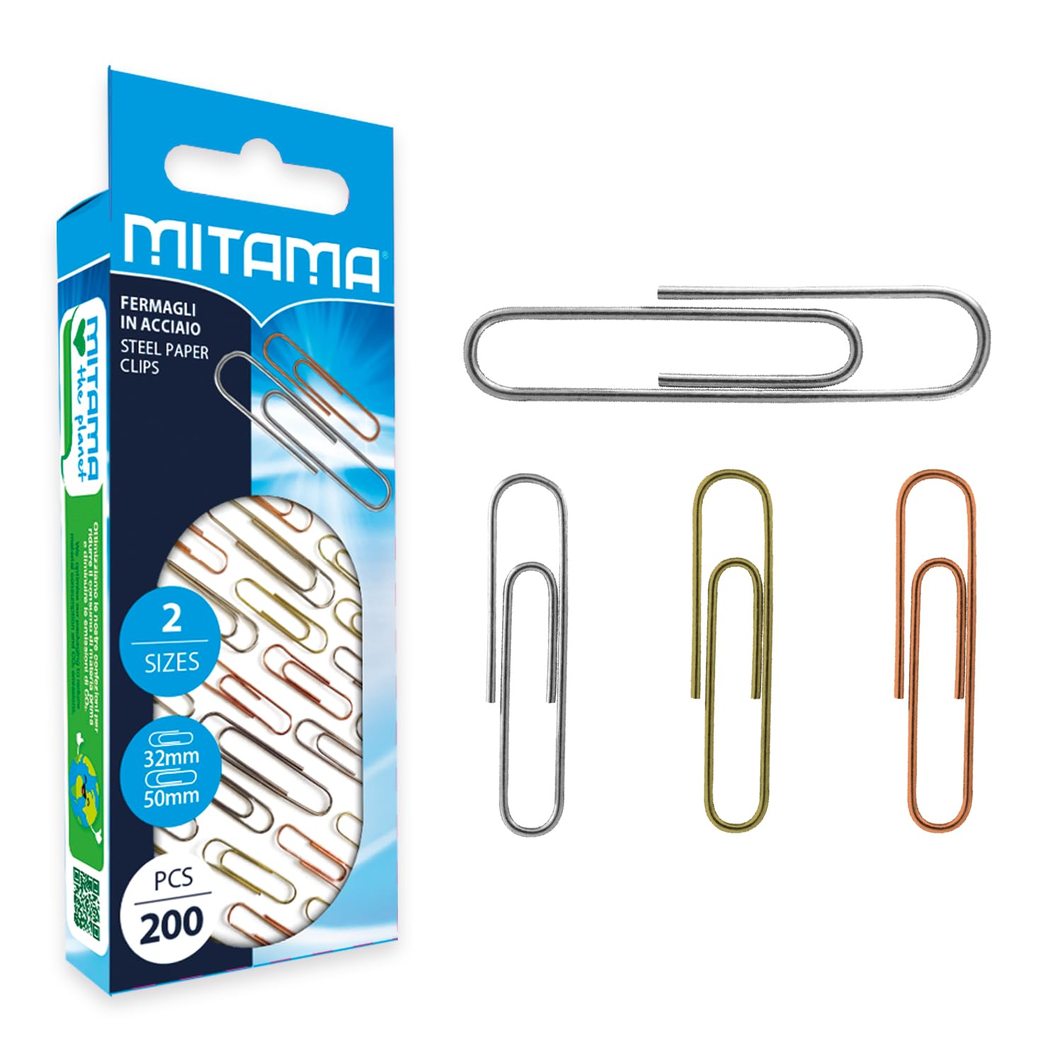 mitama-fermagli-metallici-28-mm-acciaio-indeformabili-200-pezzi image 1