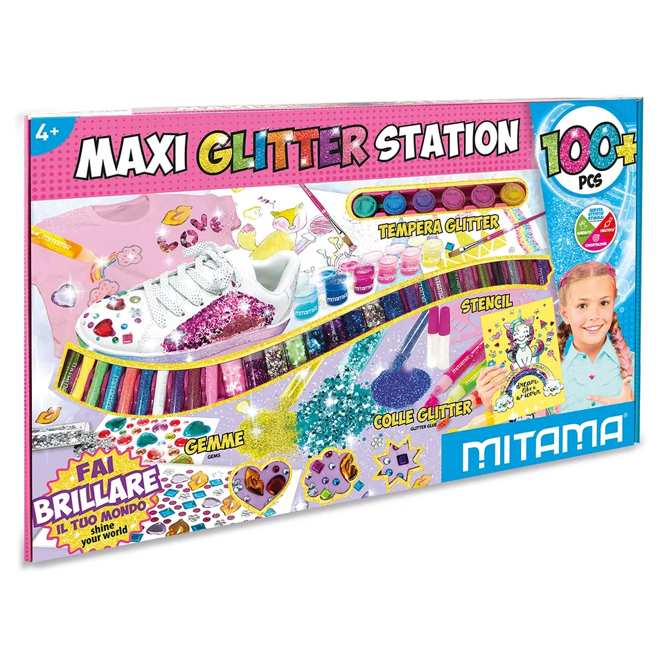 mitama-creangolo-maxi-glitter-station-kit-creativo-100-pezzi image 1