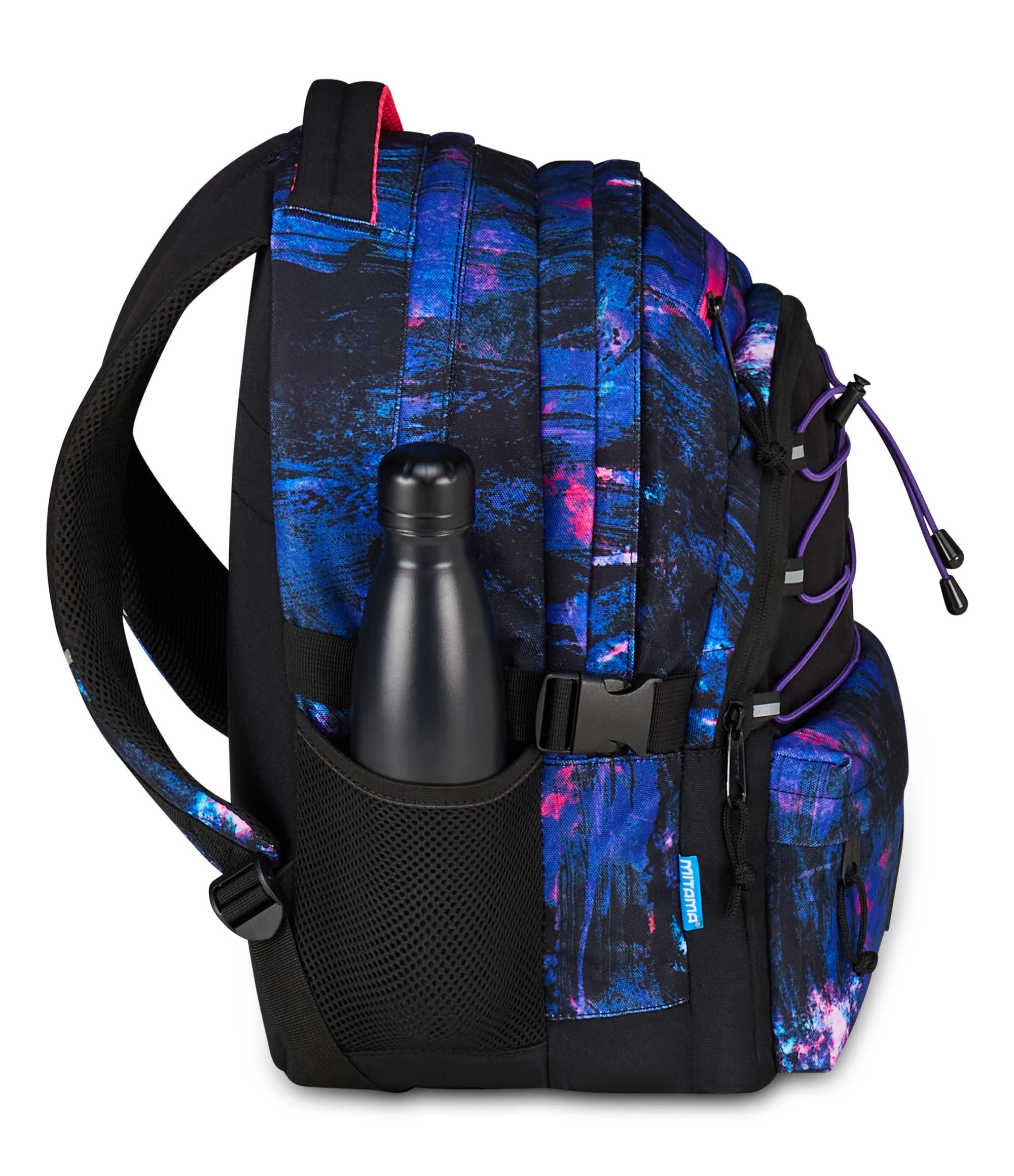 mitama-bdbf-purple-brush-zaino-scuola-triplo-scomparto-viola-con-usb image 3