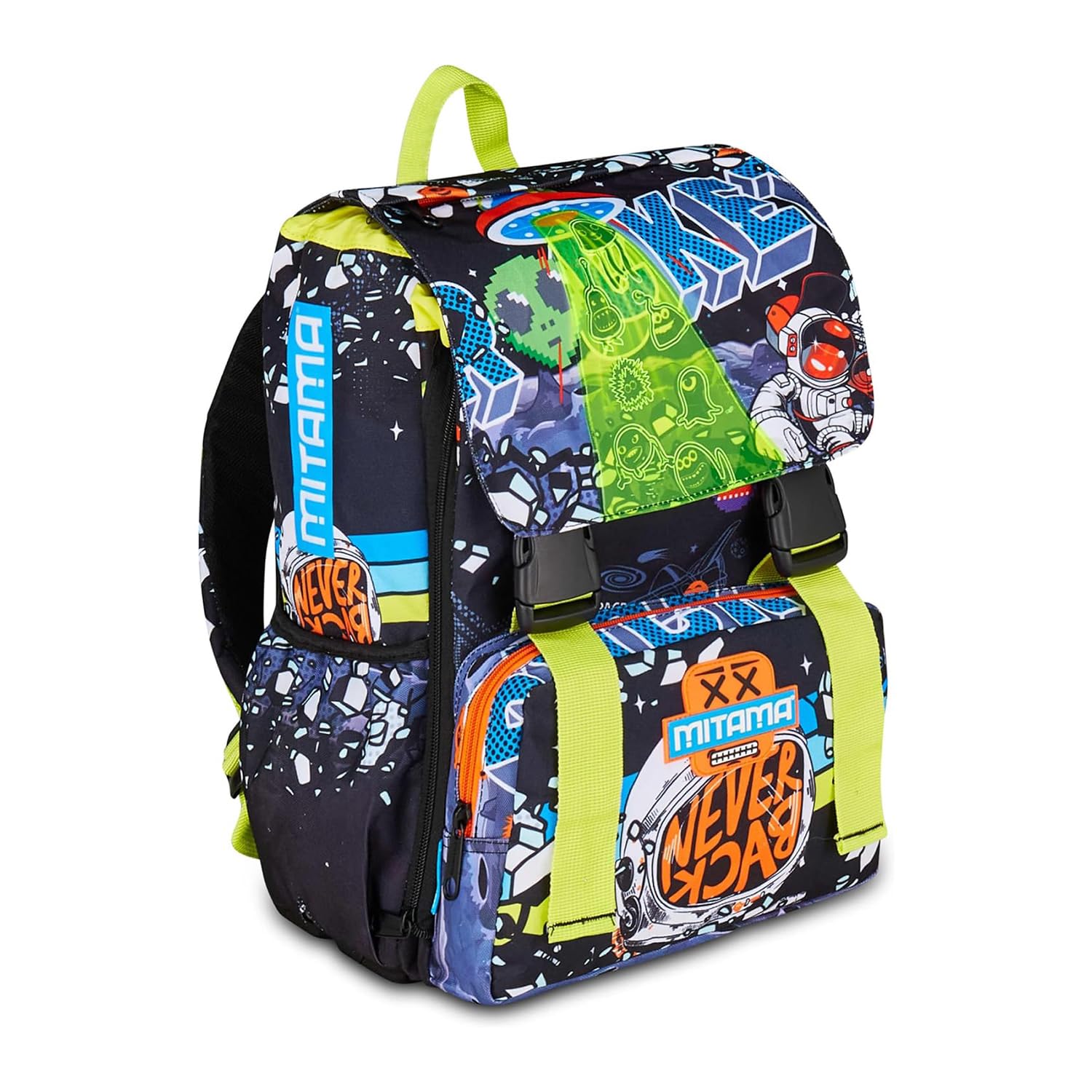mitama-4zip-zaino-scuola-triplo-scomparto-disco-space-nero-estensibile-28-l image 1