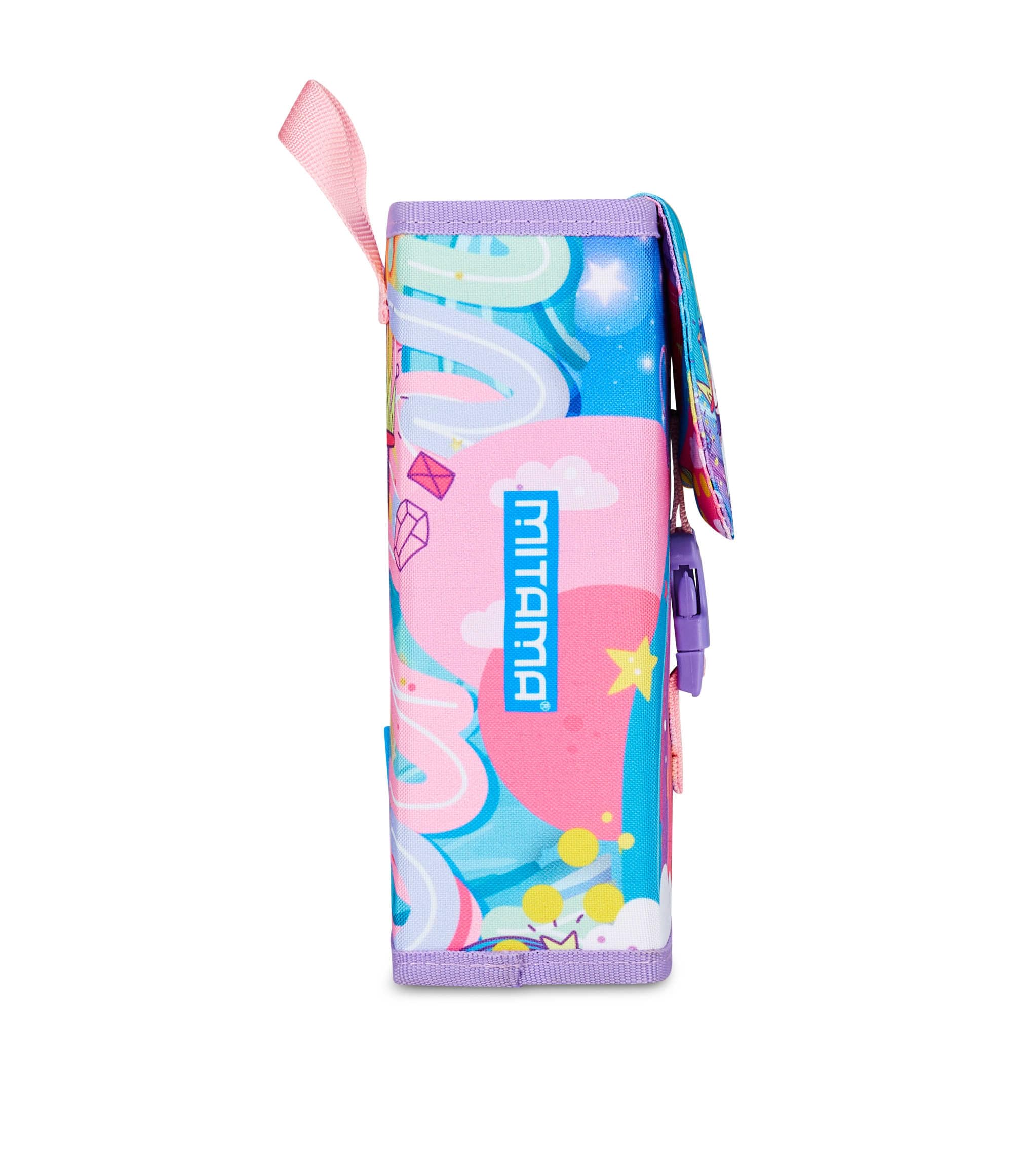 mitama-astuccio-scuola-4-zip-lilla-portapenne-triplo-scomparto-completo image 5