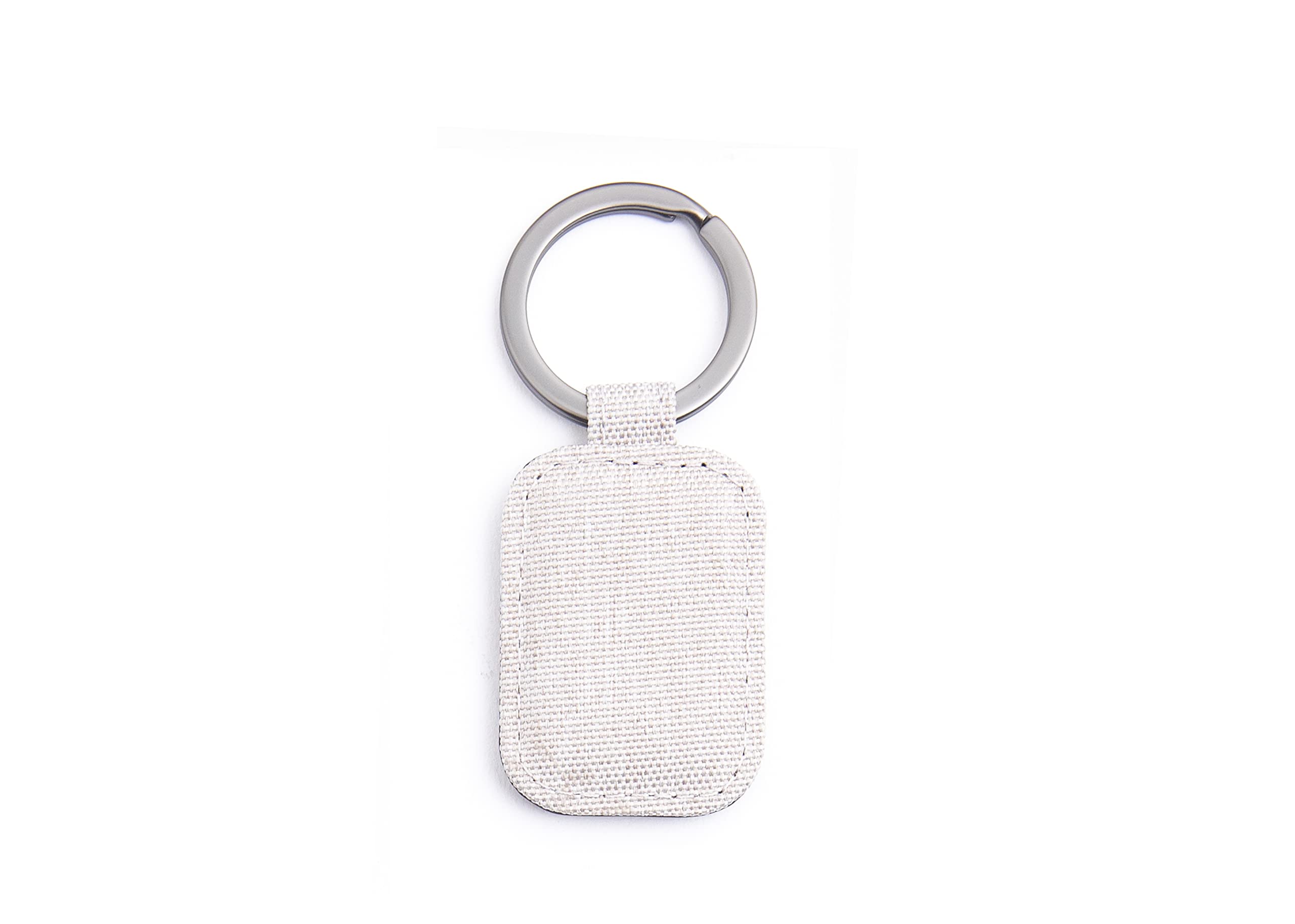 nava-design-twin-portachiavi-ovale-in-pu-e-tessuto-bianco-9x3-cm image 2