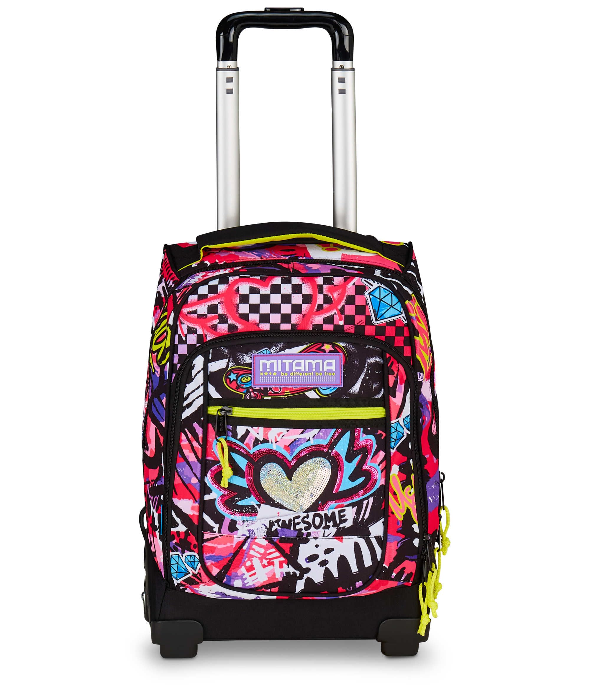 mitama-run-maxi-urban-queen-trolley-scuola-dr-34-lt-rosa-con-spallacci-zaino image 2