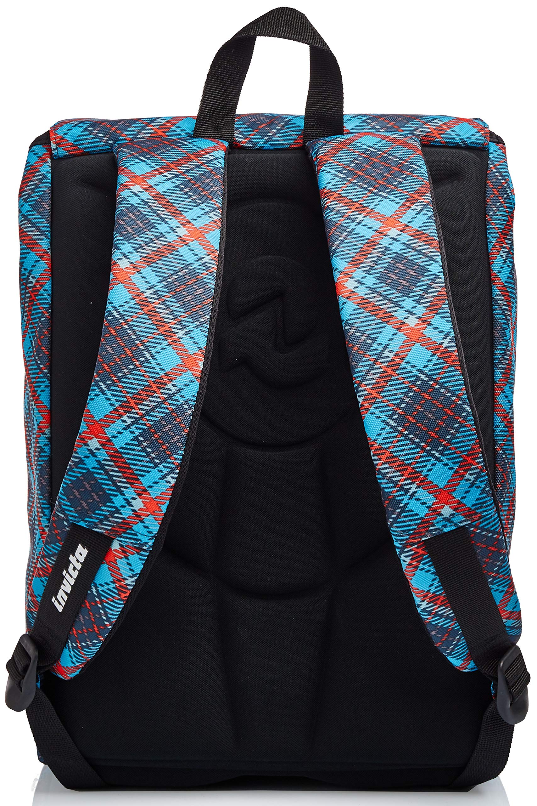 invicta-estensibile-tartan-zaino-scuola-blu-19-lt-28-lt-con-zip-laterale image 6
