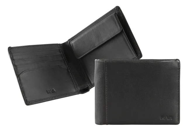nava-design-smooth-portafoglio-uomo-slim-nero-4-slot-carte-con-monete image 1
