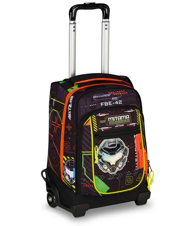 mitama-trolley-dr-scuola-fluo-battle-nero-arancione-34-lt image 1