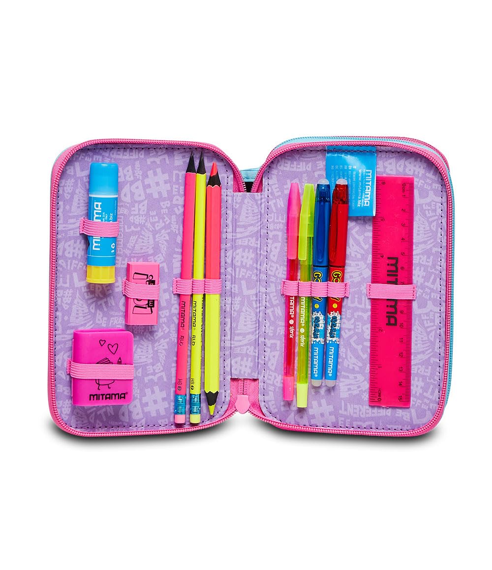 mitama-triplo-music-lover-astuccio-scuola-3-scomparti-47-pezzi-multicolore image 5