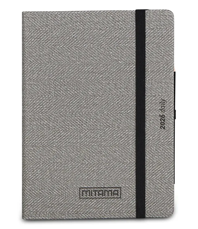 mitama-agenda-giornaliera-2026-grigio-15x21-cm-con-matita image 1
