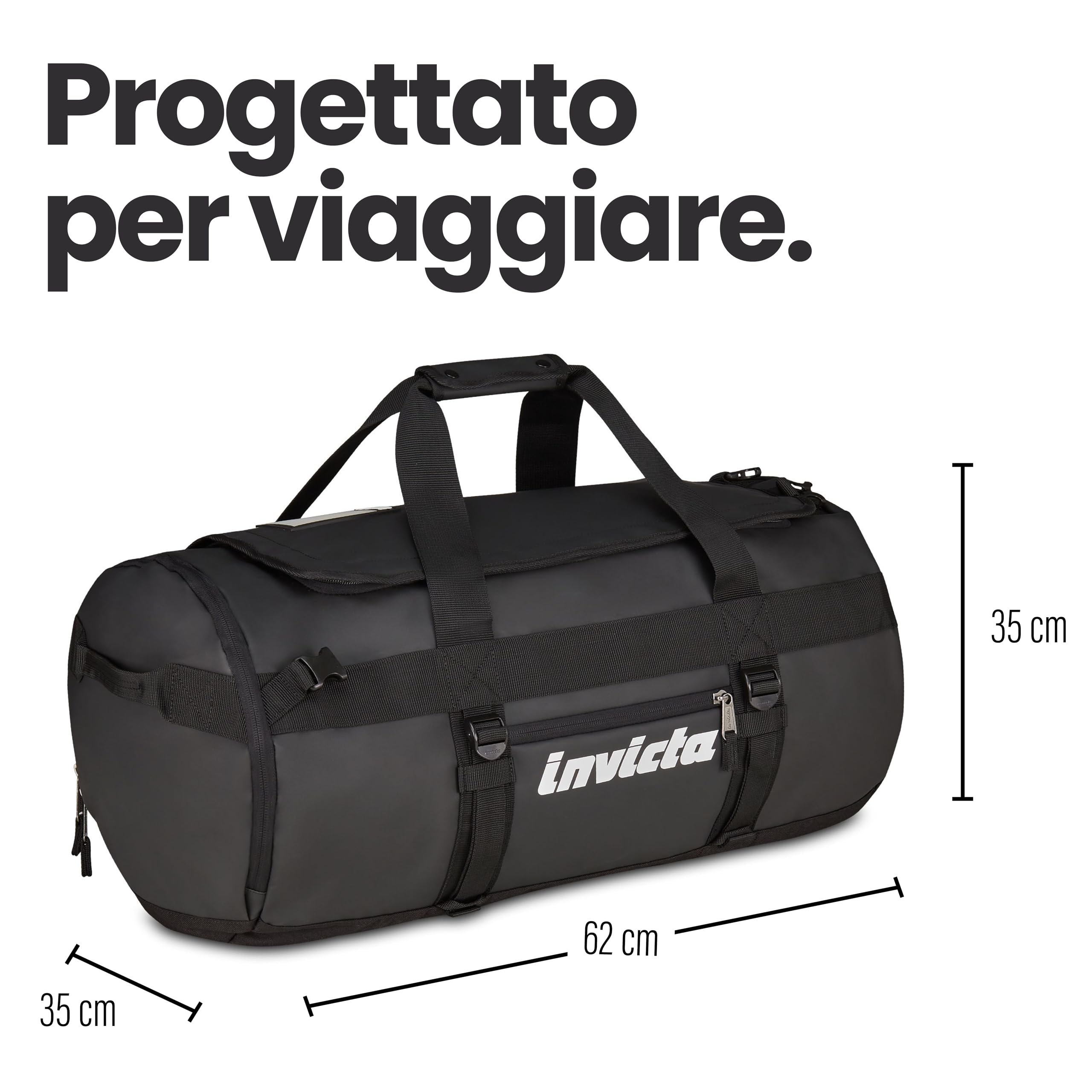 invicta-borsone-zaino-viaggio-70l-62x35x35-cm-nero-bagaglio-stiva image 2