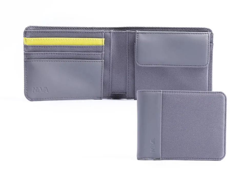 nava-design-twin-colors-portafoglio-4cc-rfid-grigio-giallo-10x12-cm image 1