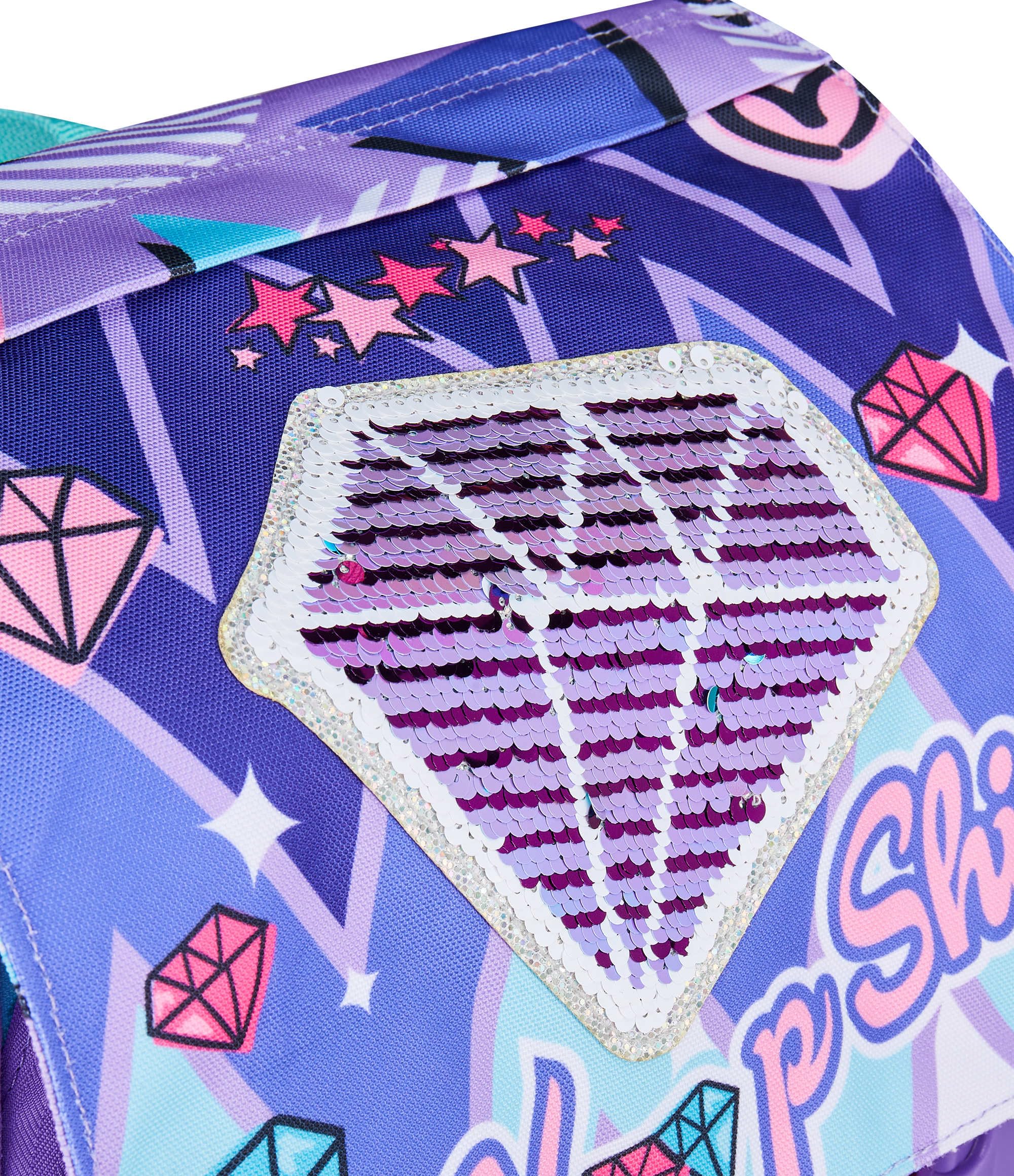 mitama-double-diamond-zaino-triplo-scomparto-estensibile-lilla-28-lt-scuola-elem image 8