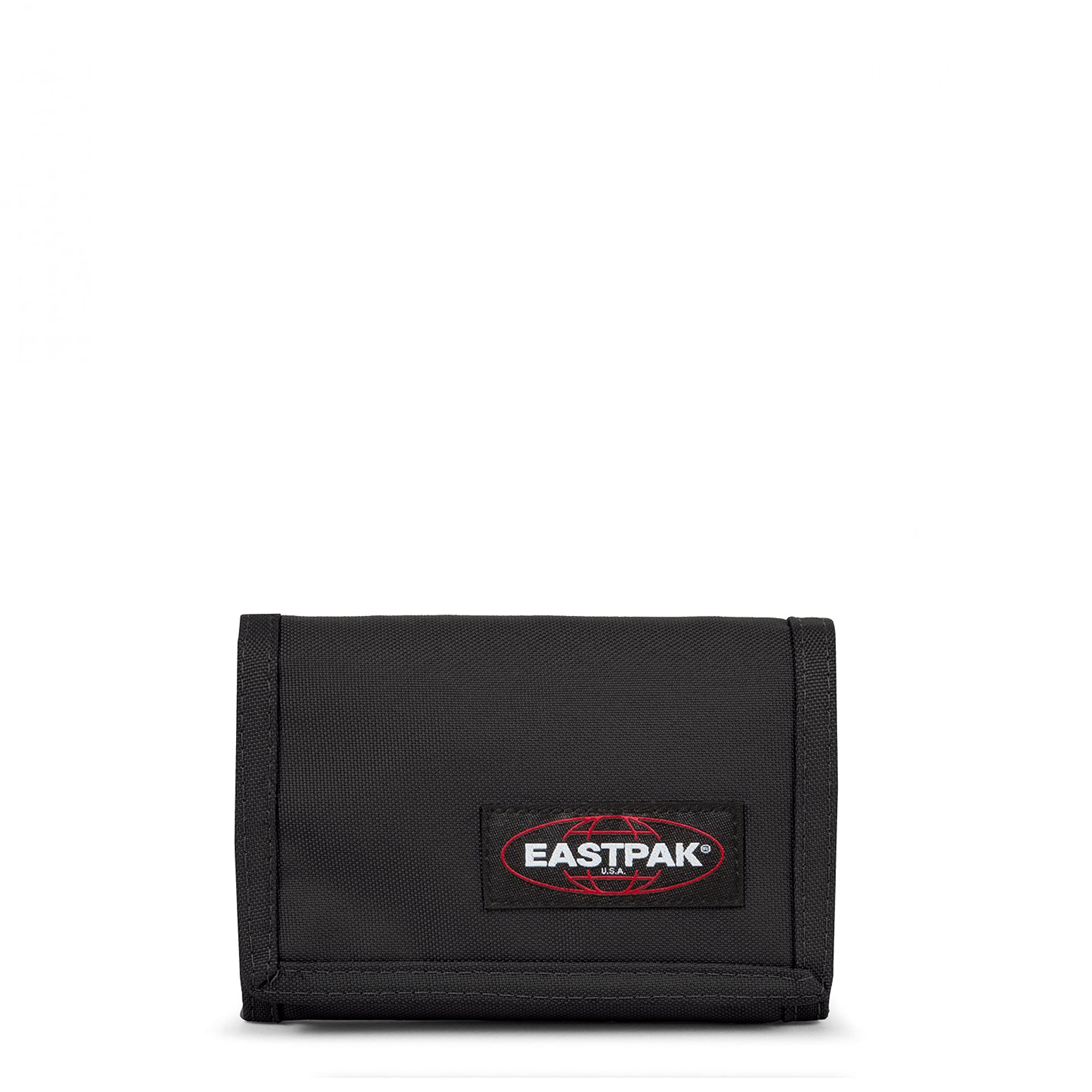 eastpak-crew-single-portafoglio-a-tre-ante-nero-con-portachiavi image 1