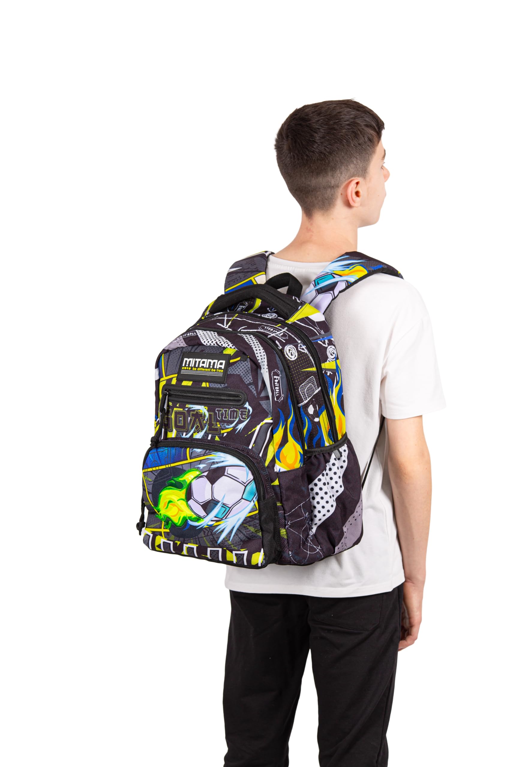 mitama-new-plus-mangaball-nero-zaino-scuola-elementare-30-l-ergonomico image 7