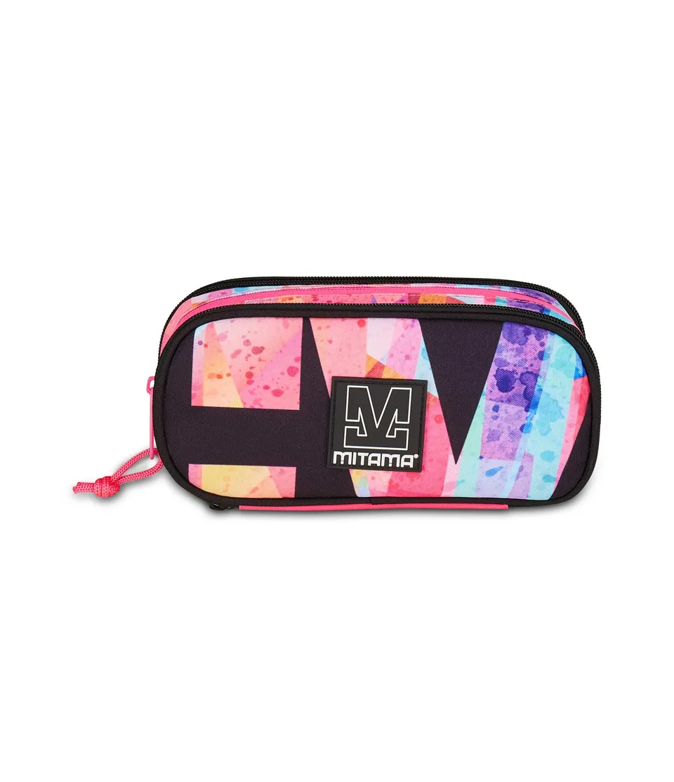 mitama-zipack-astuccio-scuola-triplo-scomparto-fucsia image 1