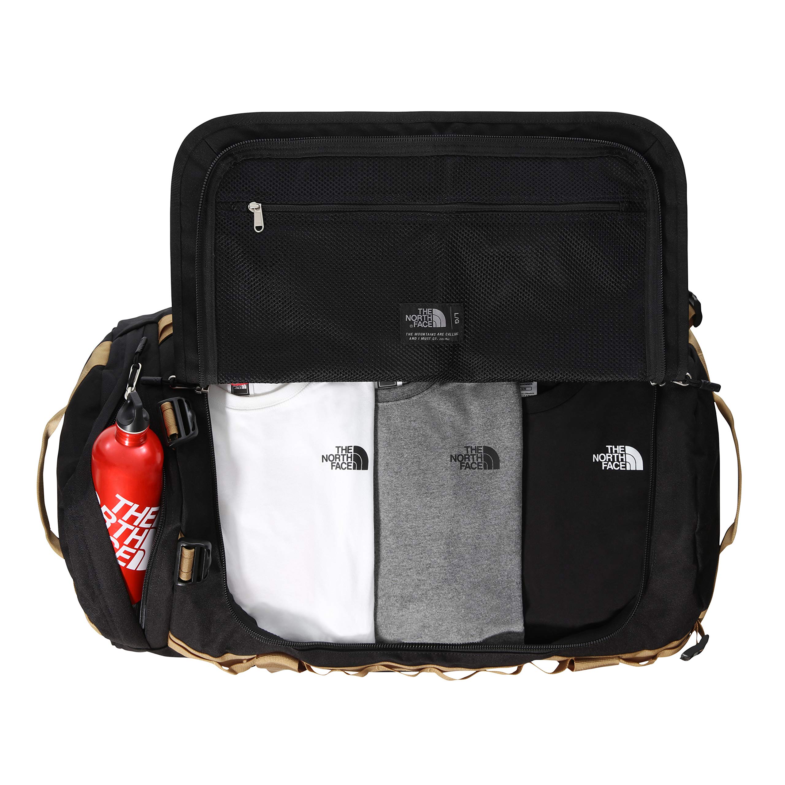 the-north-face-gilman-duffel-l-borsone-con-spallacci-nero-cachi image 2